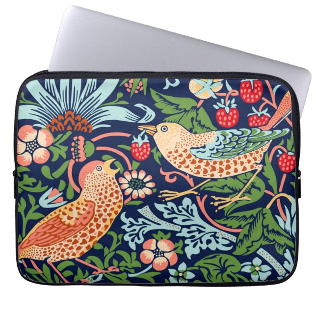 William Morris Strawberry Thief Laptop Sleeve (Front)