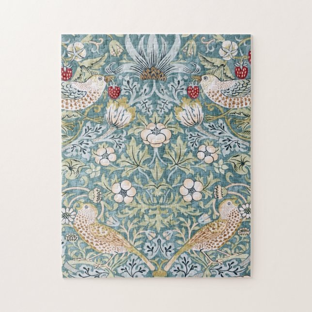 William Morris Strawberry Thief Light Design Jigsaw Puzzle (Vertical)