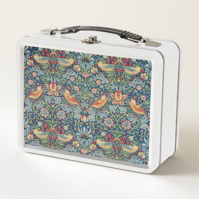 William Morris - Strawberry Thief Metal Lunch Box (Front)