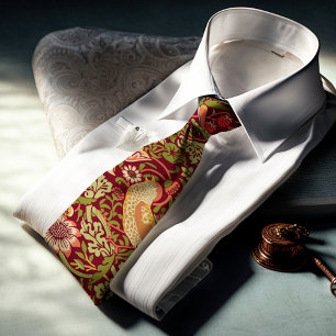 William Morris Strawberry Thief Neck Tie