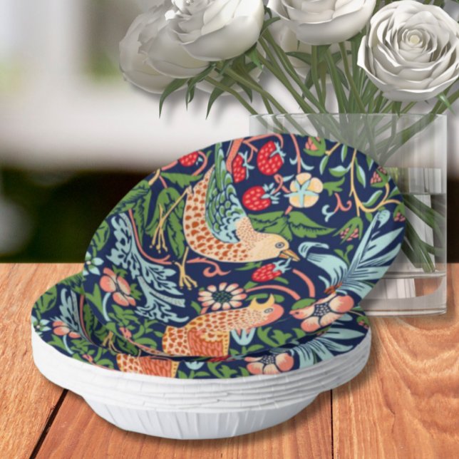 William Morris Strawberry Thief Ornate Paper Plate (Creator Uploaded)