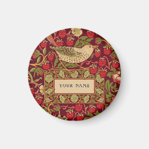 William Morris Strawberry Thief Pattern Design Magnet