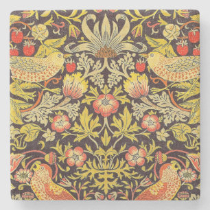 William Morris Strawberry Thief Pattern Stone Coaster