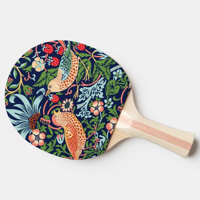 William Morris Strawberry Thief Ping Pong Paddle (Side)