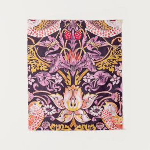 William Morris Strawberry Thief Purple Version Tapestry