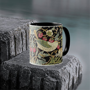 William Morris Strawberry Thief Textile Pattern Mug