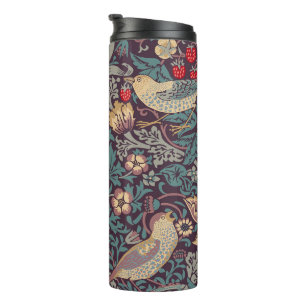 William Morris Strawberry Thief Thermal Tumbler