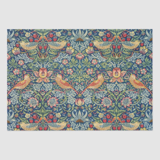 William Morris - Strawberry Thief Tissue Paper (Front)