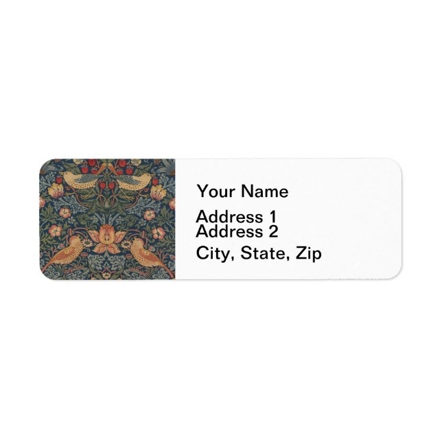 William Morris Strawberry Thieves Birds Floral (Front)