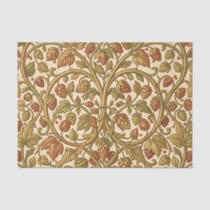 William Morris Style Hop Vine Botanical Pattern Tissue Paper