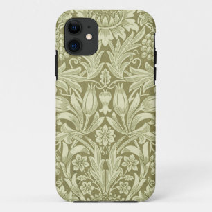 William Morris Sunflower Green Flower  Case-Mate iPhone Case