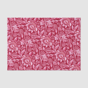 William Morris Sunflowers, Burgundy and Pink Tissue Paper