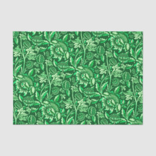 William Morris Sunflowers, Emerald Green Tissue Paper