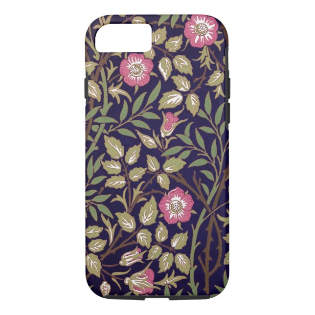William Morris Sweet Briar Floral Art Nouveau Case-Mate iPhone Case (Back)