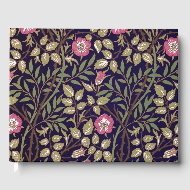 William Morris Sweet Briar Floral Art Nouveau Guest Book (Front)