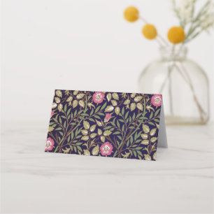 William Morris Sweet Briar Floral Art Nouveau Place Card