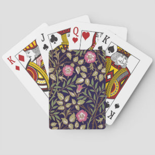 William Morris Sweet Briar Floral Art Nouveau Playing Cards