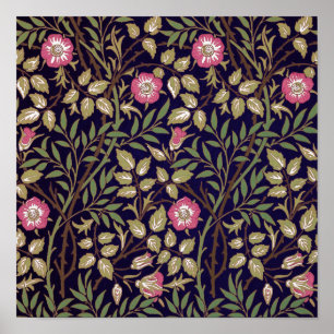 William Morris Sweet Briar Floral Art Nouveau Poster
