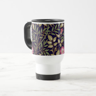 William Morris Sweet Briar Floral Art Nouveau Travel Mug