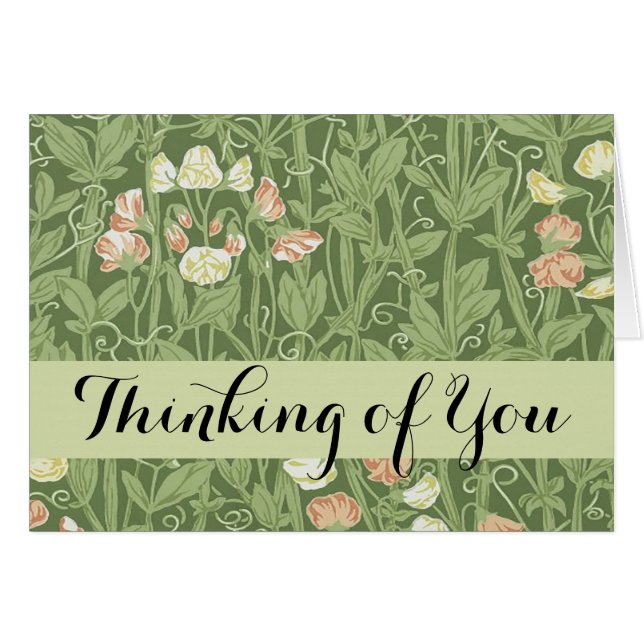 William Morris Sweet Pea Floral Design (Front Horizontal)