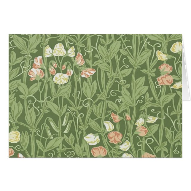 William Morris Sweet Pea Floral Design (Front Horizontal)