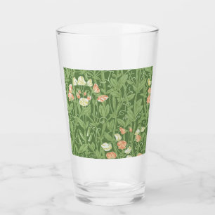 William Morris Sweet Pea Floral Design Glass