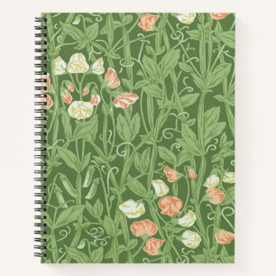 William Morris Sweet Pea Floral Design Notebook