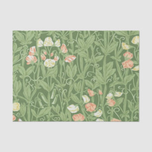 William Morris Sweet Pea Pattern Vintage Botanical Tissue Paper