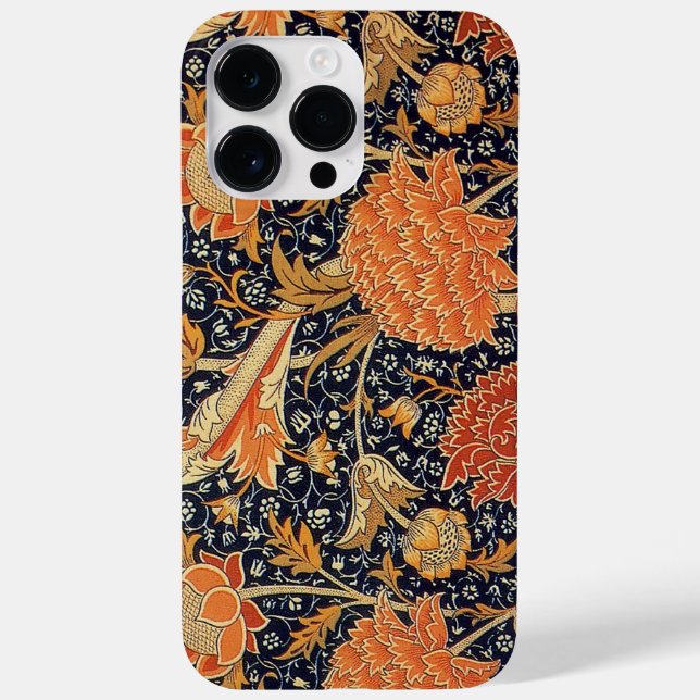 William Morris Textile Pattern Cray Case-Mate iPhone Case (Back)