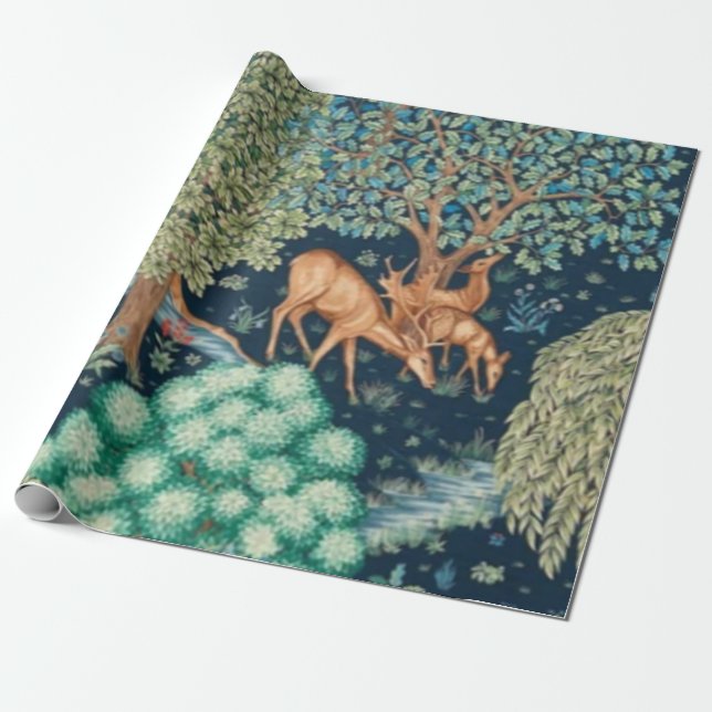 William Morris The Brook Wrapping Paper (Unrolled)