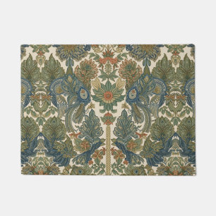 William Morris The Peacock Vintage Art Nouveau Doormat