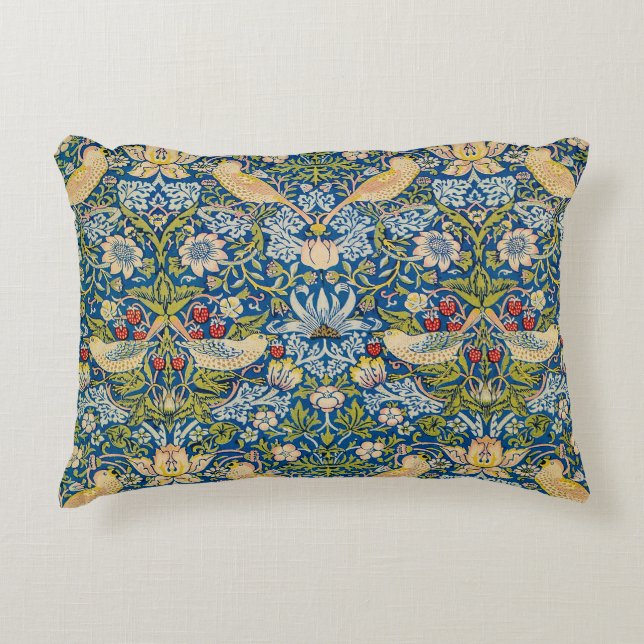 William Morris The Strawberry Thief Decorative Cushion (Front)
