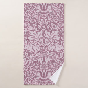 William Morris,The Strawberry thief,revamped,art n Bath Towel