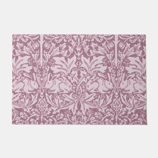 William Morris,The Strawberry thief,revamped,art n Doormat (Front)