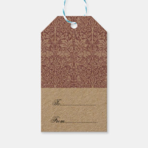 William Morris,The Strawberry thief,revamped,art n Gift Tags