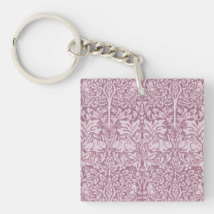 William Morris,The Strawberry thief,revamped,art n Key Ring