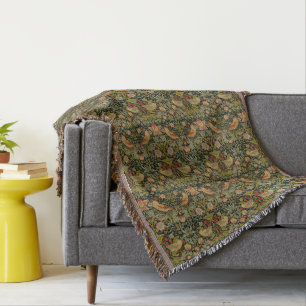 William Morris: The Strawberry Thief Throw Blanket