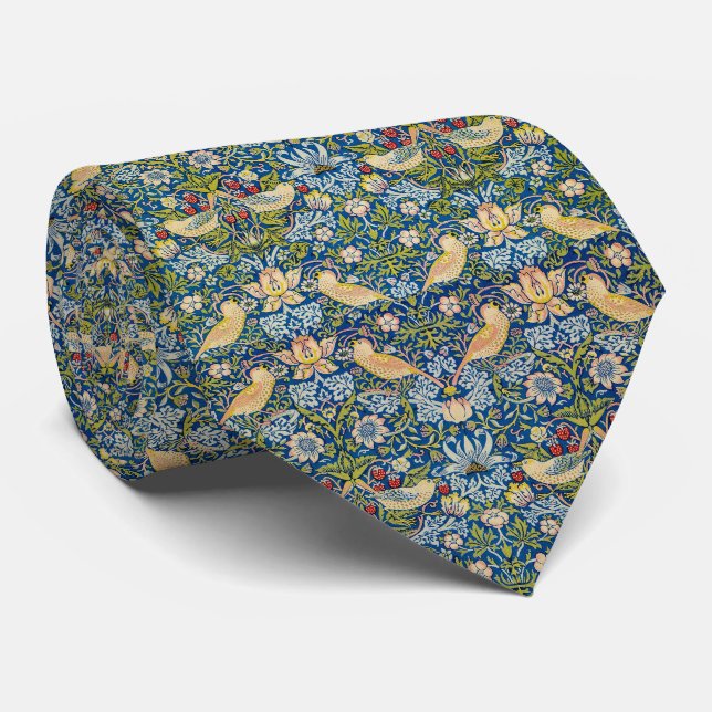 William Morris The Strawberry Thief Tie (Rolled)