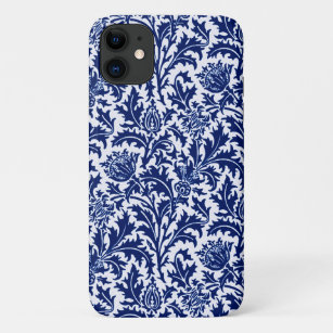 William Morris Thistle Damask, Cobalt Blue & White Case-Mate iPhone Case