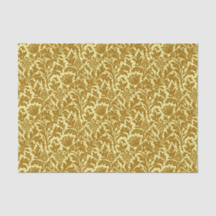 William Morris Thistle Damask, Mustard Gold Tissue Paper