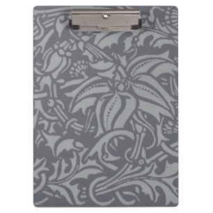 William Morris Thistle Floral Wallpaper Flower Art Clipboard