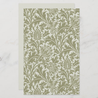 William Morris Thistle Sage Green Pattern
