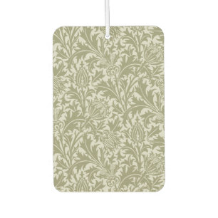 William Morris Thistle Sage Green Pattern Car Air Freshener