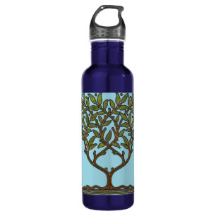 William Morris Tree Frieze Floral Wallpaper 710 Ml Water Bottle
