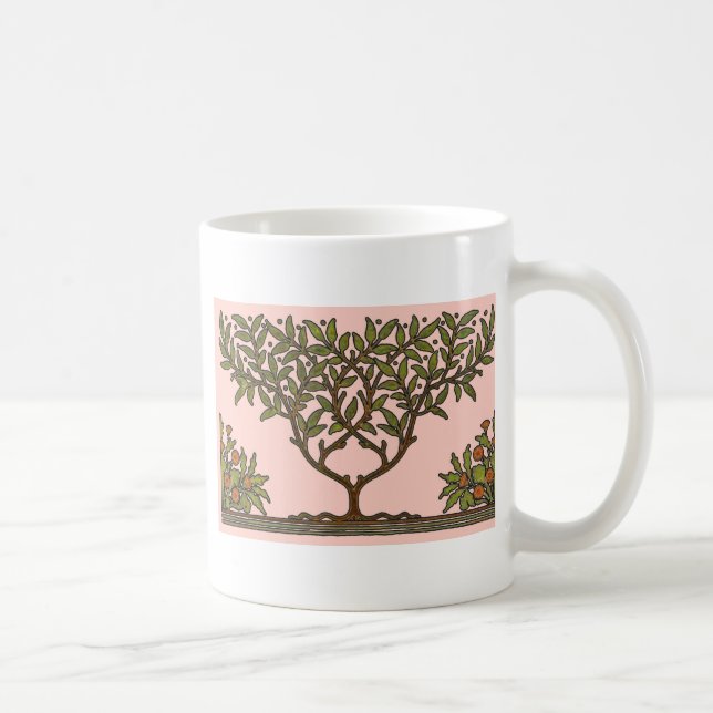 William Morris Tree Frieze Floral Wallpaper Coffee Mug (Right)