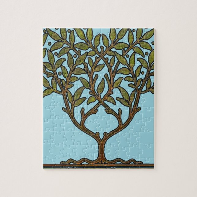 William Morris Tree Frieze Floral Wallpaper Jigsaw Puzzle (Vertical)