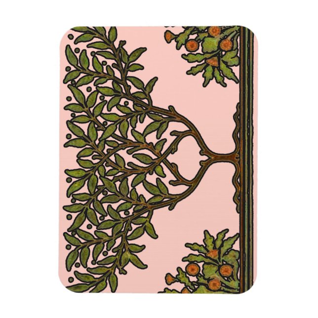 William Morris Tree Frieze Floral Wallpaper Magnet (Vertical)