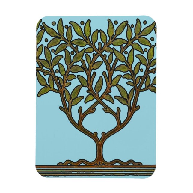 William Morris Tree Frieze Floral Wallpaper Magnet (Vertical)