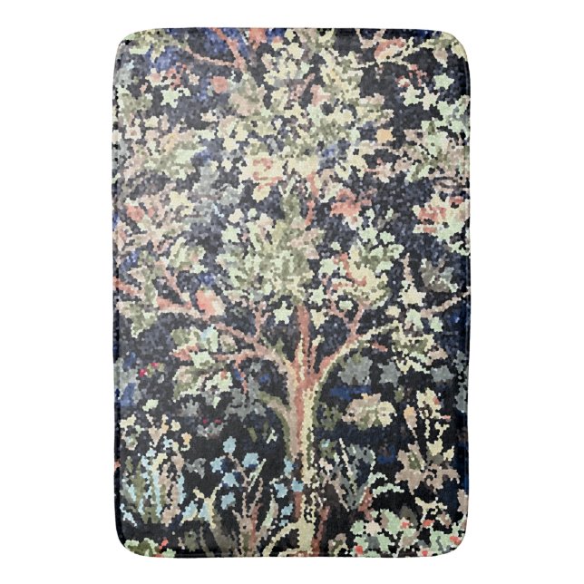 William Morris Tree of Life Bath Mat (Front Vertical)