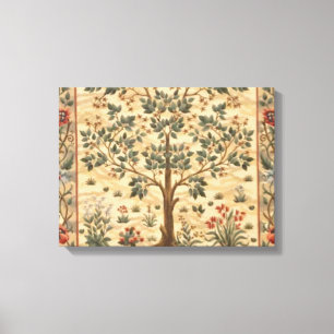 William Morris Tree Of Life Canvas Print